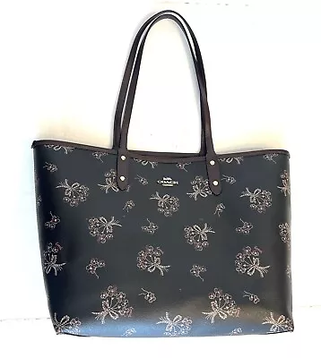 Coach Reversible City Tote With Ribbon Bouquet Print • $85.99