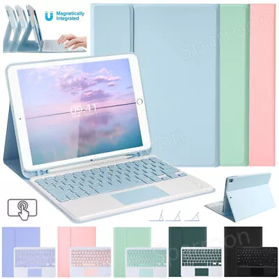 Touchpad Keyboard Leather Case For IPad 7th/8th/9th/10th Gen Air 3 4 5 Pro 11 • £14.99