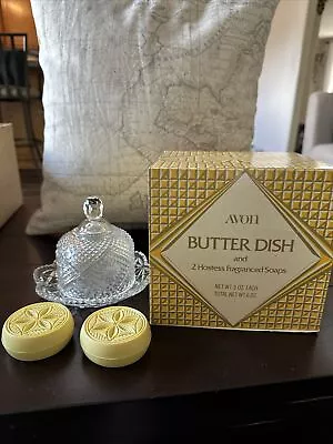 Vintage AVON Butter Dish And 2 Hostess Fragranced Soaps New NOS • $12.80