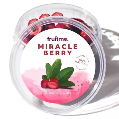 Miracle Berry Whole Fruit - 30 Gently Dried Miracle Fruit Seedless Halves - S... • $44.63