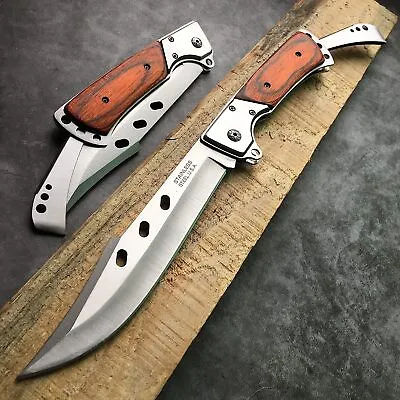 Hunting Knife Outdoor Large Folding Knife Camping Fishing Pocket Survival Tool • $19.53