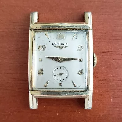 1949 Vintage Longines Tank Case Men's Wristwatch 17J Cal. 9L For Parts/Repair • $75