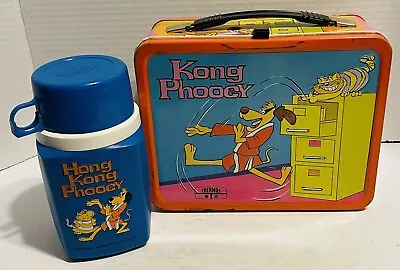 Vintage 1975 Kong Phooey Metal Lunchbox & Thermos • $100