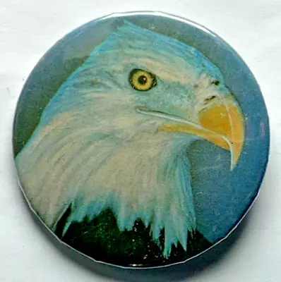 American Bald Eagle Vintage Custom Badge-A-Minit Pin Button Badge Pin Back • $14.99