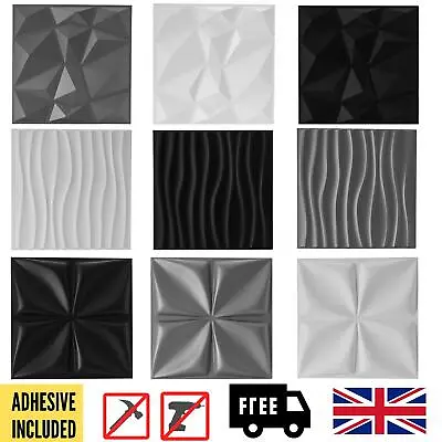 £49.45 • Buy Modern Decorative Wall Panel 3D Effect Wall Decor PVC Panels Cladding Panels