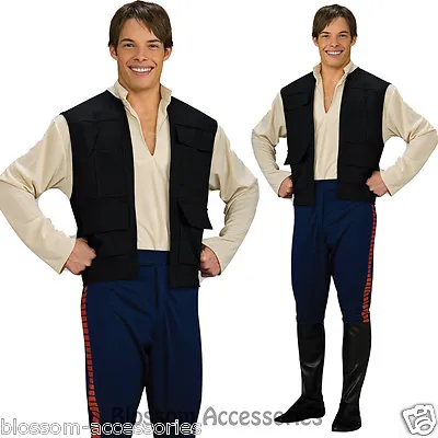 CL315 Deluxe Han Solo Star Wars Adult Mens Fancy Dress Up Party Costume Outfit • £58.14