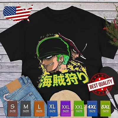 Zoro T Shirt One Piece Anime Clothing Manga Tee Cosplay Japanese Luffy Nami • $18.68