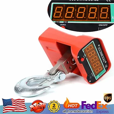 3000Kg / 3Ton Electronic Crane Scales Industrial Hanging LED Digital Weight USA • $131.10