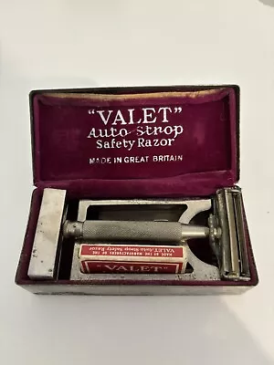 Vintage Valet Auto Strop Safety Razor In Original Tin With Accessories - England • $56.50