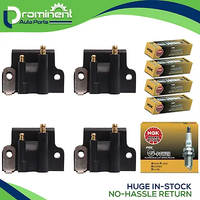 4 Ignition Coil & NGK Spark Plugs For Johnson Evinrude OMC BRP 0582508 0777661 • $135.27