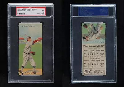 1911 Mecca Double Folders T201 Mordecai Brown Solly Hofman PSA 5 HOF • $965