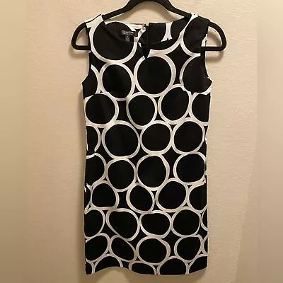 Signature London Style Black & White Mod Circle Dress Size 4 • £24.13