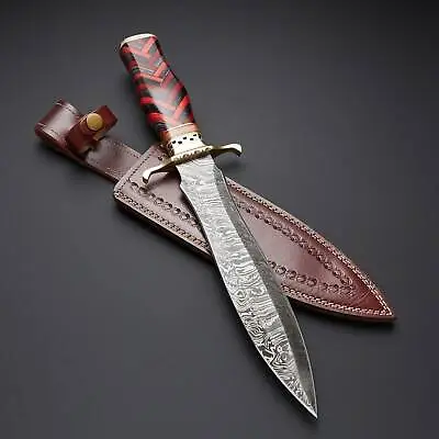 Beautiful Damascus Steel Hunting Knife New Design • $190