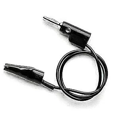 Pomona 3220-24-0 Patch Cord Mini Alligator Clip To Stacking Banana Plug Black • $5.95