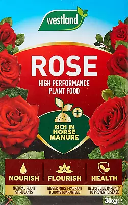 Westland Horse Manure And Plant Stimulant Enriched Rose Food 3 Kg • £14.81