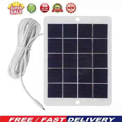 3W 5V Portable Micro USB Solar Panel Chargers Phone Light Power Supply Accessory • £9.47