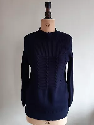 £20 • Buy Womens Barbour Portsdown Knit Navy Cotton Jumper 10