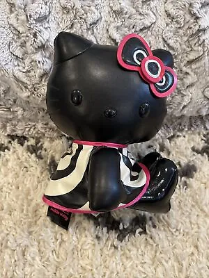 Mac Cosmetics Hello Kitty Black Faux Leather Plush Doll Limited Edition 2008 • $80