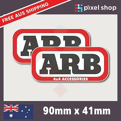 2x 90mm ARB 4x4 Accessories Decal Sticker Truck Ute Bumper 4WD • $4.88