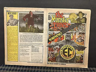 1972 May The Monster Times Magazine Newspaper #10 Horror Sci-Fi Fantasy (B24) • $34.99