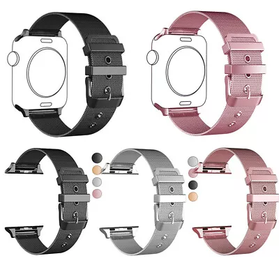 $1.99 • Buy Milanese Apple Watch Band Strap Stainless Steel Buckle IWatch Series 8 7 6 5 432