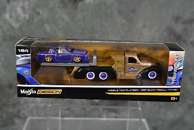 Maisto Design 1:64 Diecast Elite Transport 87 Buick Regal T Type & Tow Flatbed • $18.99