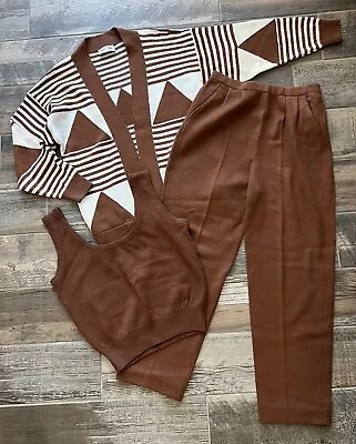 Vintage St John Knits Cardigan And Pants Set S • $145