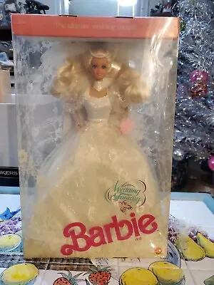 Vintage 1989 Wedding Fantasy Barbie Doll. Open Box Damaged Looks New Mattel • $20