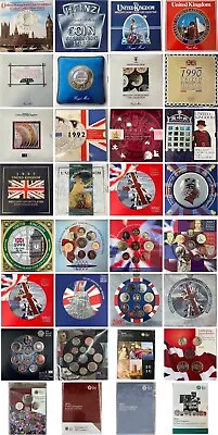 Royal Mint Annual Brilliant Uncirculated UK Coin Sets Various Years 1990-2022 • £349.97