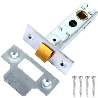 Nickel Internal Door Latch 75mm Long SUITS CHROME FINISH Silver Tubular Mortice • £6.89