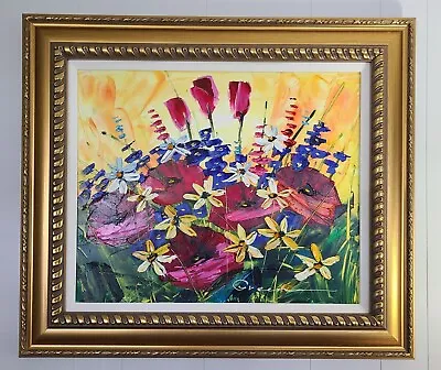 Maya Green Positively Radiant 2016 Original Signed Oil Painting Ukrainian Artist • $3995