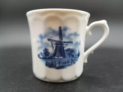 $6 • Buy Delft Blue Blauw Hand Decorated Porcelain Small Mug, Holland, 8 Oz