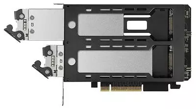 ToughArmor 2 Bay M.2 NVMe SSD Mobile Rack Adaptor For PCI-Express Slots • £258.39