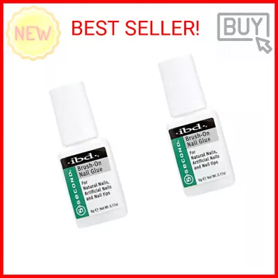 Ibd 5 Second Brush On Nail Glue 54006 / Treatments By IBD (Pack Of 2) • $9.28