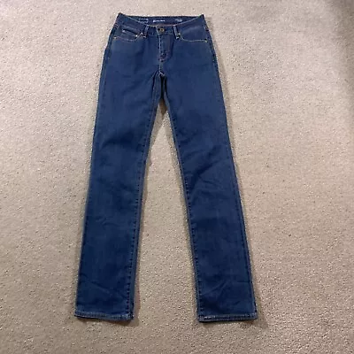 LEVI'S Demi Curve Jeans Womens (25 Inch Waist) (32 Inch Leg) Straight Fit Blue • £12.99