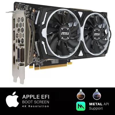 Apple Mac Pro AMD Radeon RX 580 4GB PCI-E Video Card 580 OSX Mojave Catalina • $260