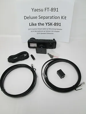 Deluxe YAESU FT-891 SEPARATION Kit (Like YSK-891) Control Head Mic&Spkr 10 Feet • $43.99