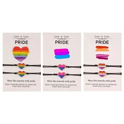 2Pcs Rainbow Strand Bracelets Set Lovely Stretchable Bracelet For Women Girls • $14.86