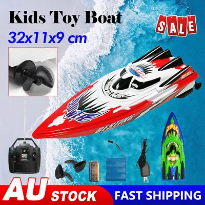 Remote Control Twin Motor High Speed Boat RC Racing Outdoor With Radio Toys Gift • $28.99