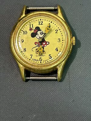 Vintage Minnie Mouse Watch. No Band. For Parts Or New Battery Untested • $5
