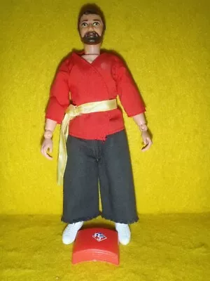 1972 Vintage Mego Action Jackson In Custom Red & Black Kung Fu Outfit & Red Pad • $29.99