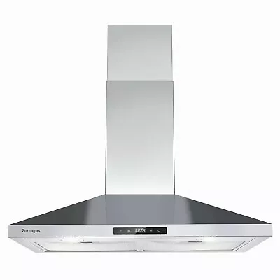 Zomagas 30 Inch Wall-Mounted Range Hood 450CFM Stainless Steel Touch Switch LED • $129.99