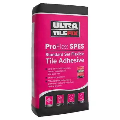 Pro Flex Spes S1 Sp Standard And Rapid Set Powdered Adhesive 20kg/bag For Tiling • £21