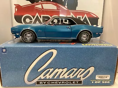 1:18 Exact Detail 1968 Camaro Z28 Vinyl Top Blue On Black Ma# 1571 • $129.99