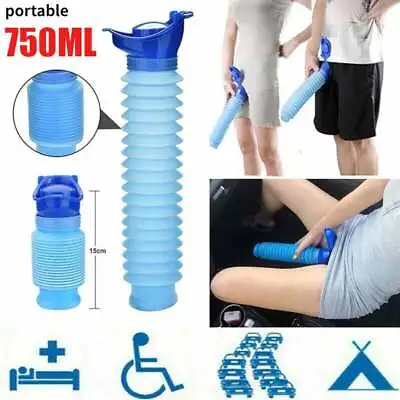 Male Female Car Toilet Pee Bottle Portable Urinal Travel Camping Emergency Kit • £7.99