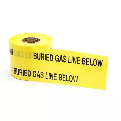 Mutual Industries  Gas Line  Underground Marking Tape 6  X 333.33 Yds. Yellow • $45.32