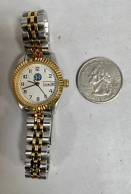 Vtg Women's Selco Geneve BNSF Burlington Northern Advertising Wristwatch (A7) • $34.95