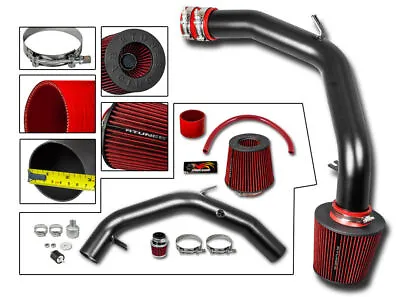 Cold Air Intake Kit MATT BLACK+ RED Filter For 99-05 VW Golf Jetta MK4 1.8T 2.0L • $98.99