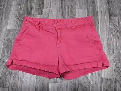 Elle Womens Size 6 Pockets Pink Chino Shorts • $11.90