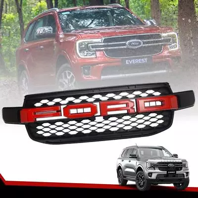 Black Grill Red Emblem Logo For Ford Everest Next Gen UB 2022 2023 2024 • $320.84